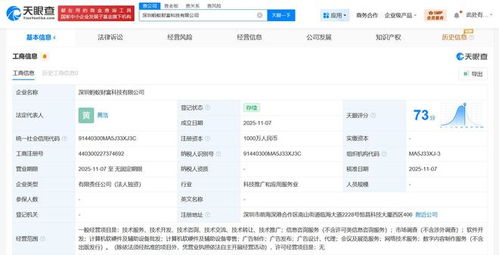 螞蟻集團(tuán)成立螞蟻財(cái)富科技公司，注冊(cè)資本1000萬元，專注網(wǎng)絡(luò)技術(shù)服務(wù)